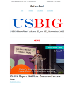 USBIG Newsflash, November 2022
