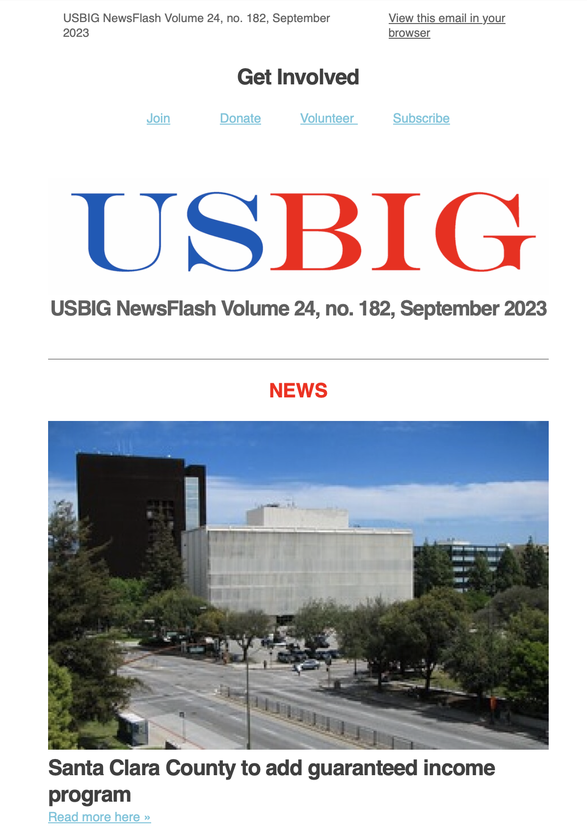USBIG Newsflash, August 2023