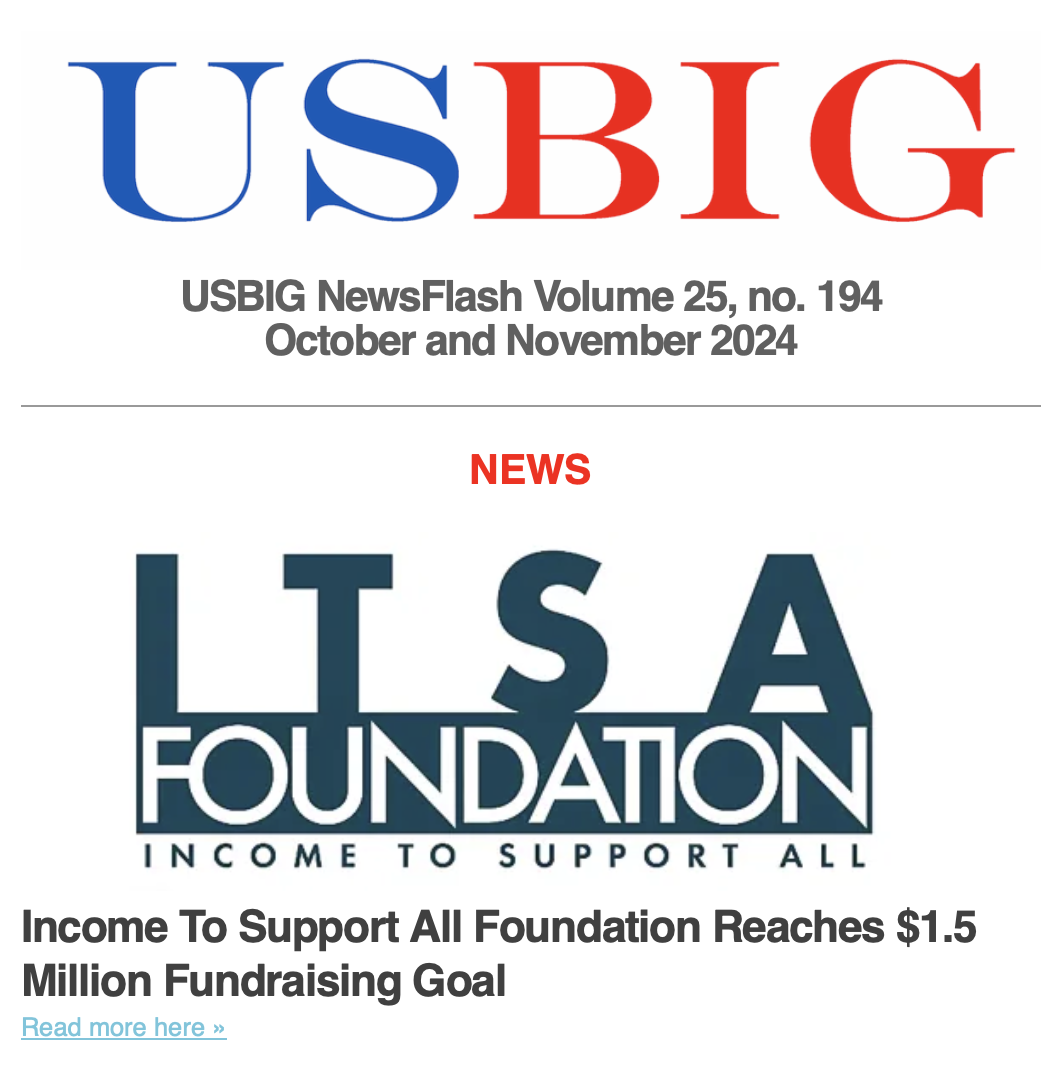 USBIG Newsflash, Oct/Nov 2024