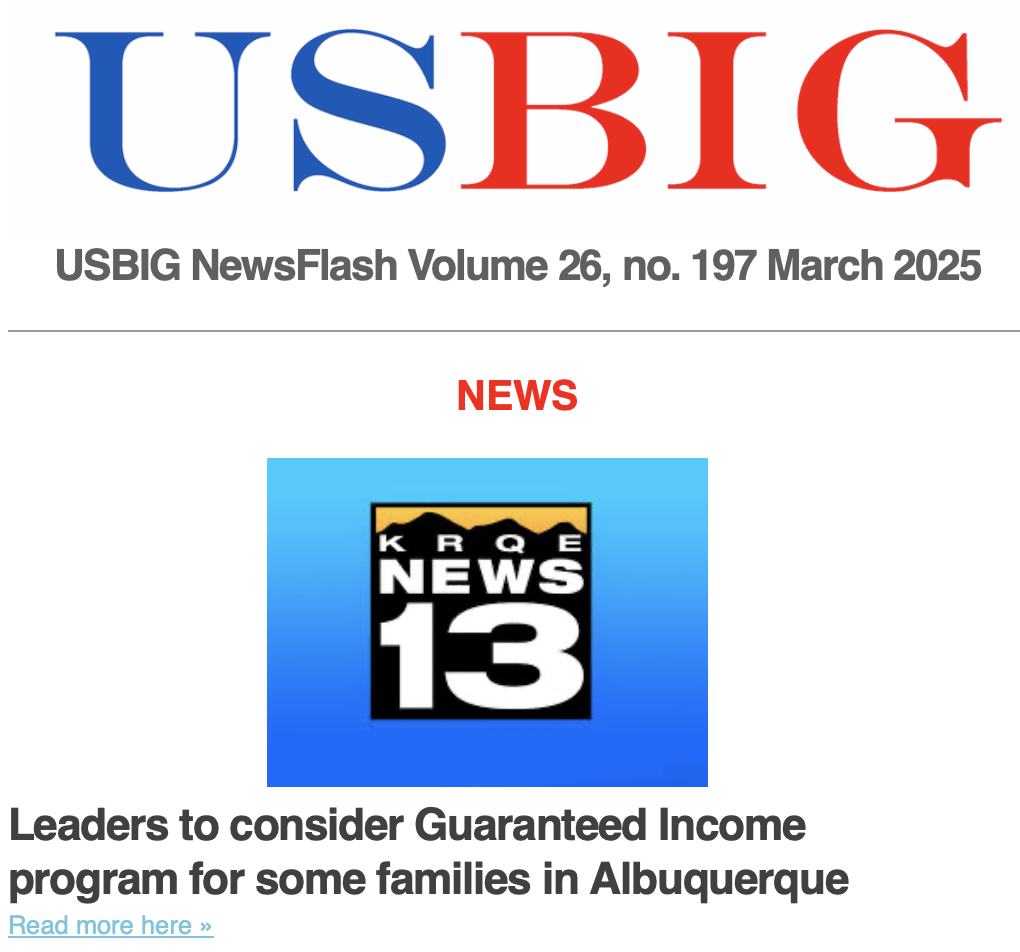 USBIG Newsflash, March 2025